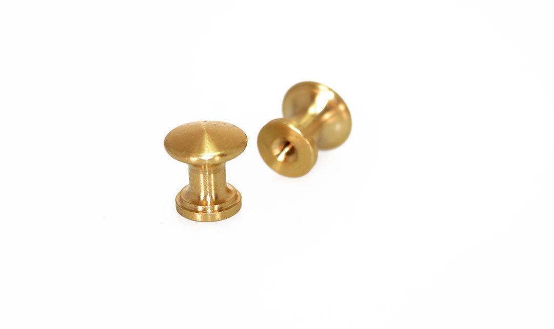 Brass Piano Desk Knobs - Fallboard Lid Knobs