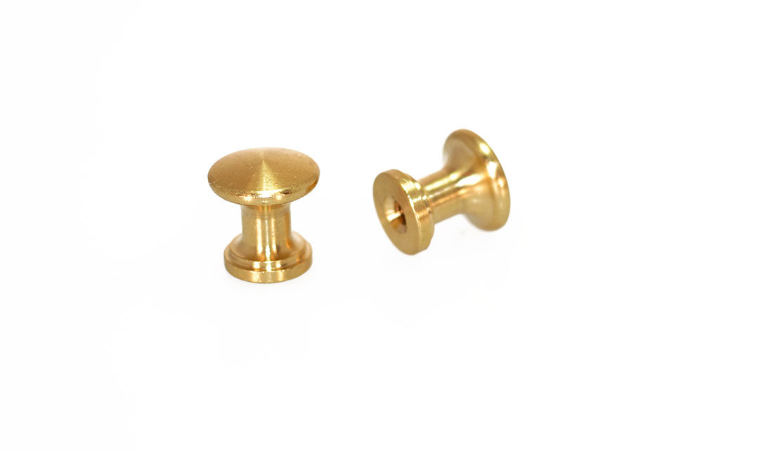 Brass Piano Desk Knobs - Fallboard Lid Knobs