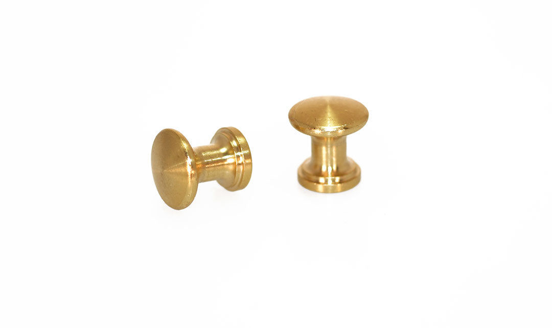 Brass Piano Desk Knobs - Fallboard Lid Knobs