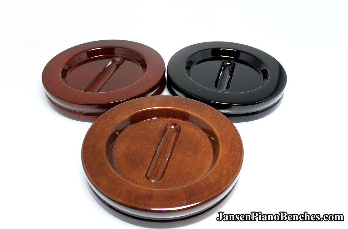 5 1/2" Jansen Satin Grand Piano Caster Cups