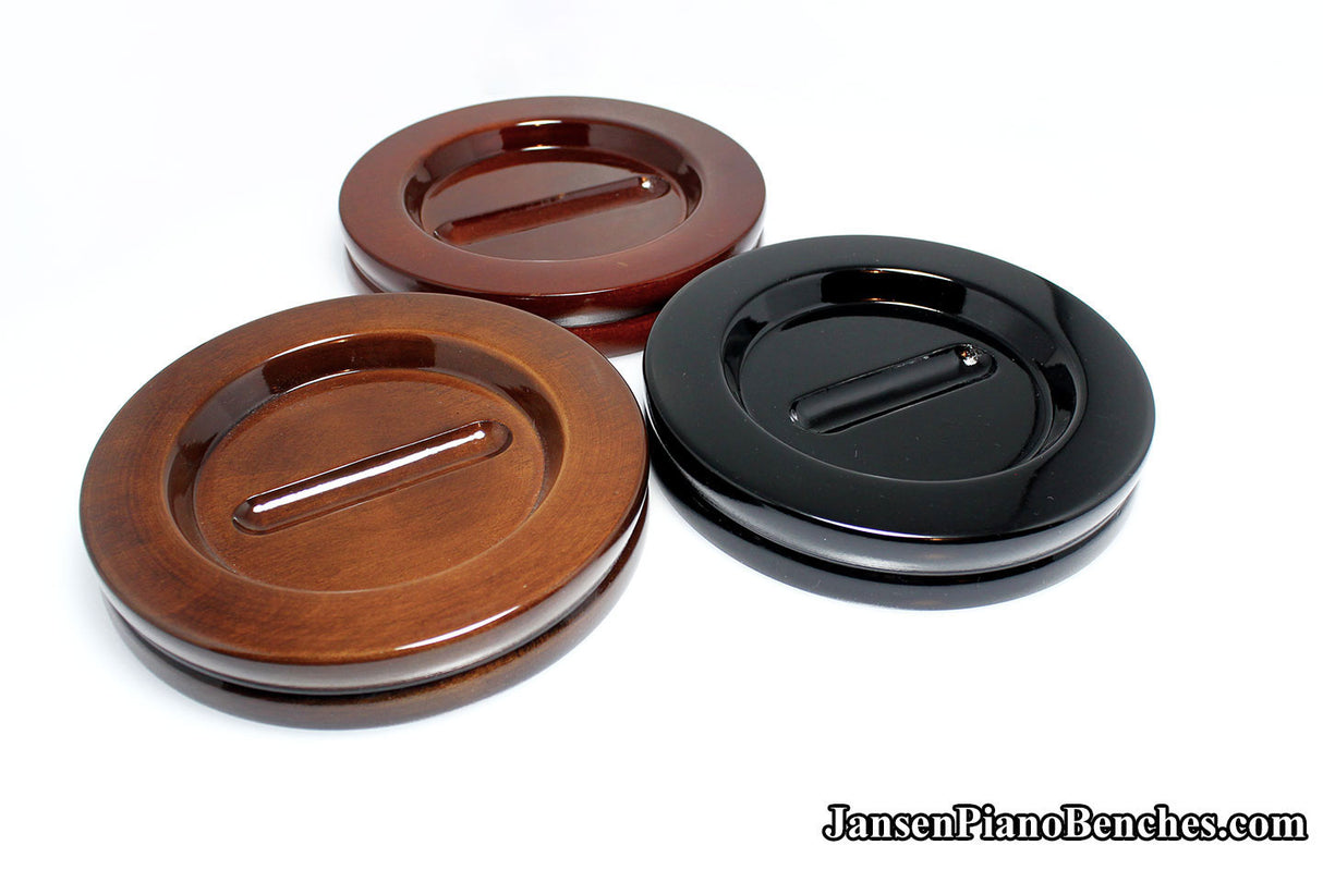 5 1/2" Jansen Satin Grand Piano Caster Cups