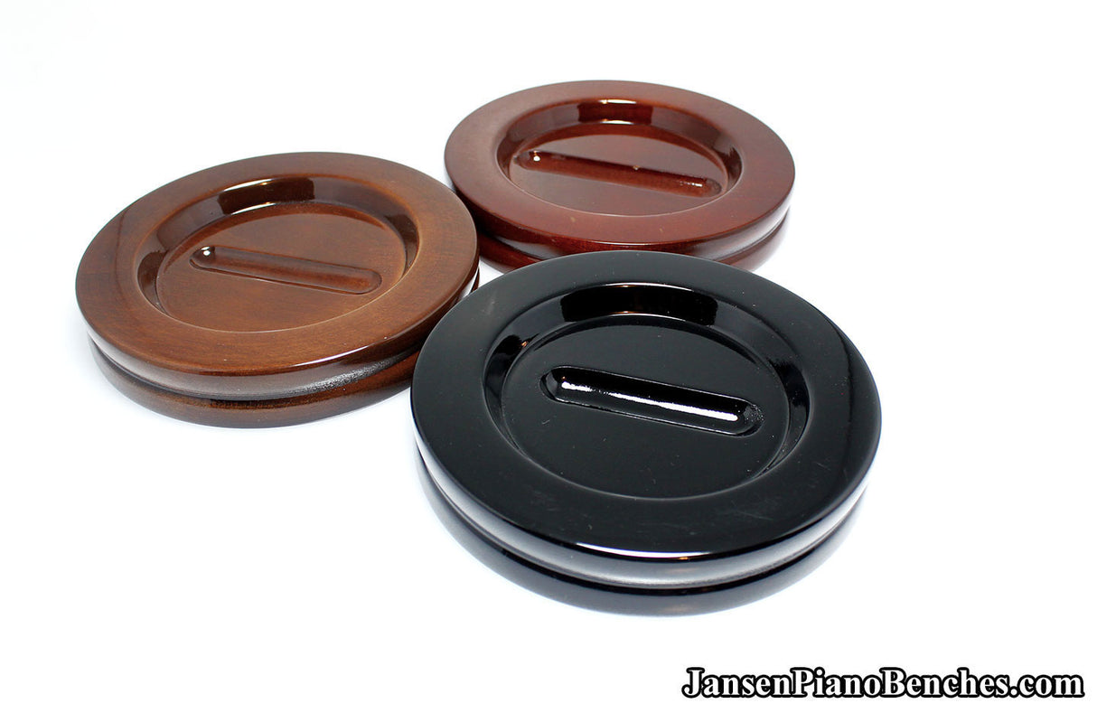 5 1/2" Jansen Satin Grand Piano Caster Cups