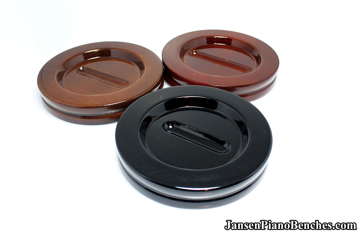 5 1/2" Jansen Satin Grand Piano Caster Cups
