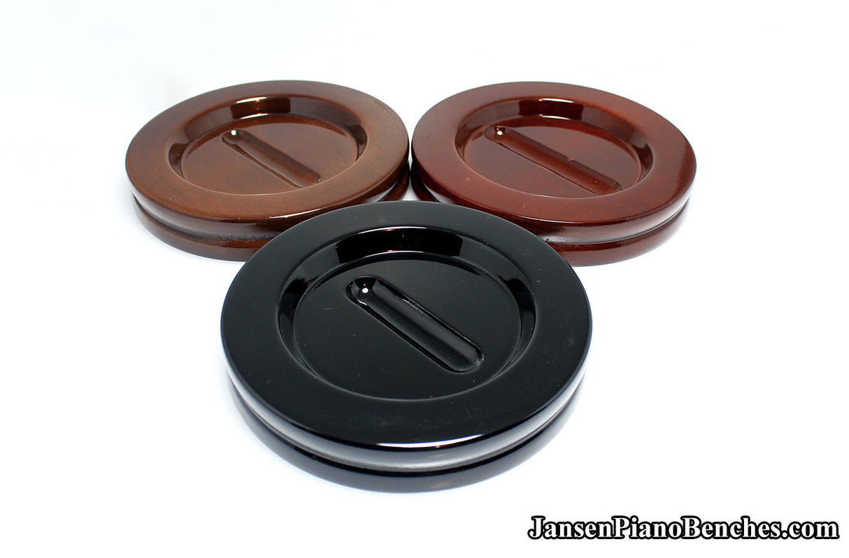 5 1/2" Jansen Satin Grand Piano Caster Cups