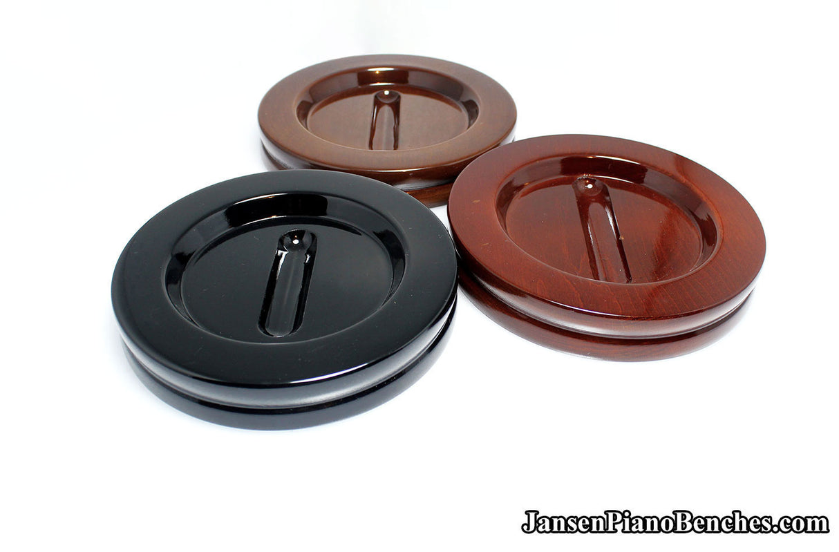 5 1/2" Jansen Satin Grand Piano Caster Cups