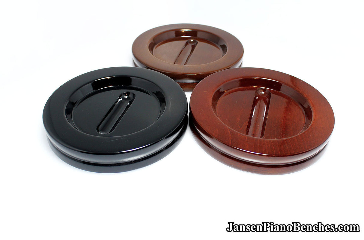 5 1/2" Jansen Satin Grand Piano Caster Cups