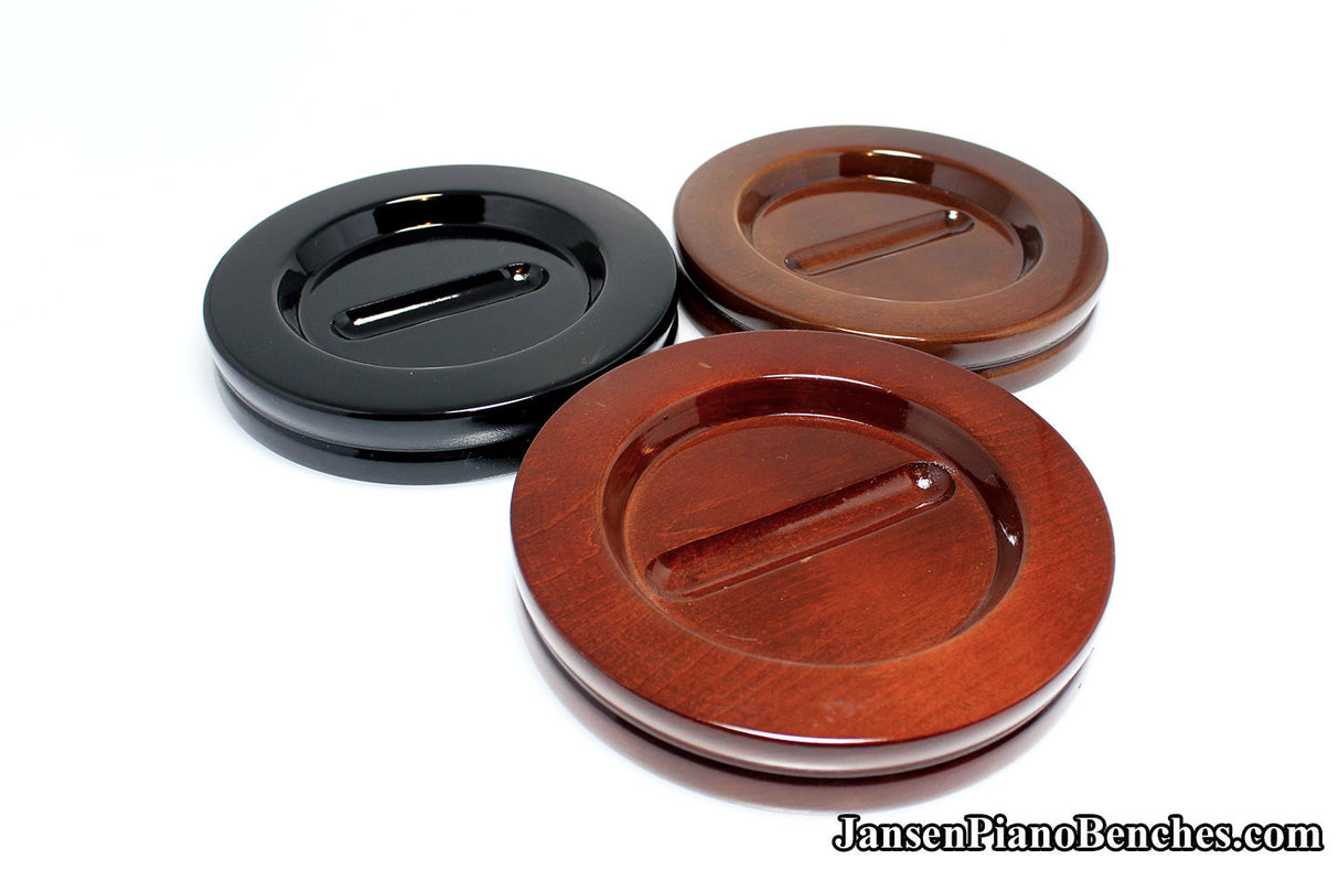5 1/2" Jansen Satin Grand Piano Caster Cups