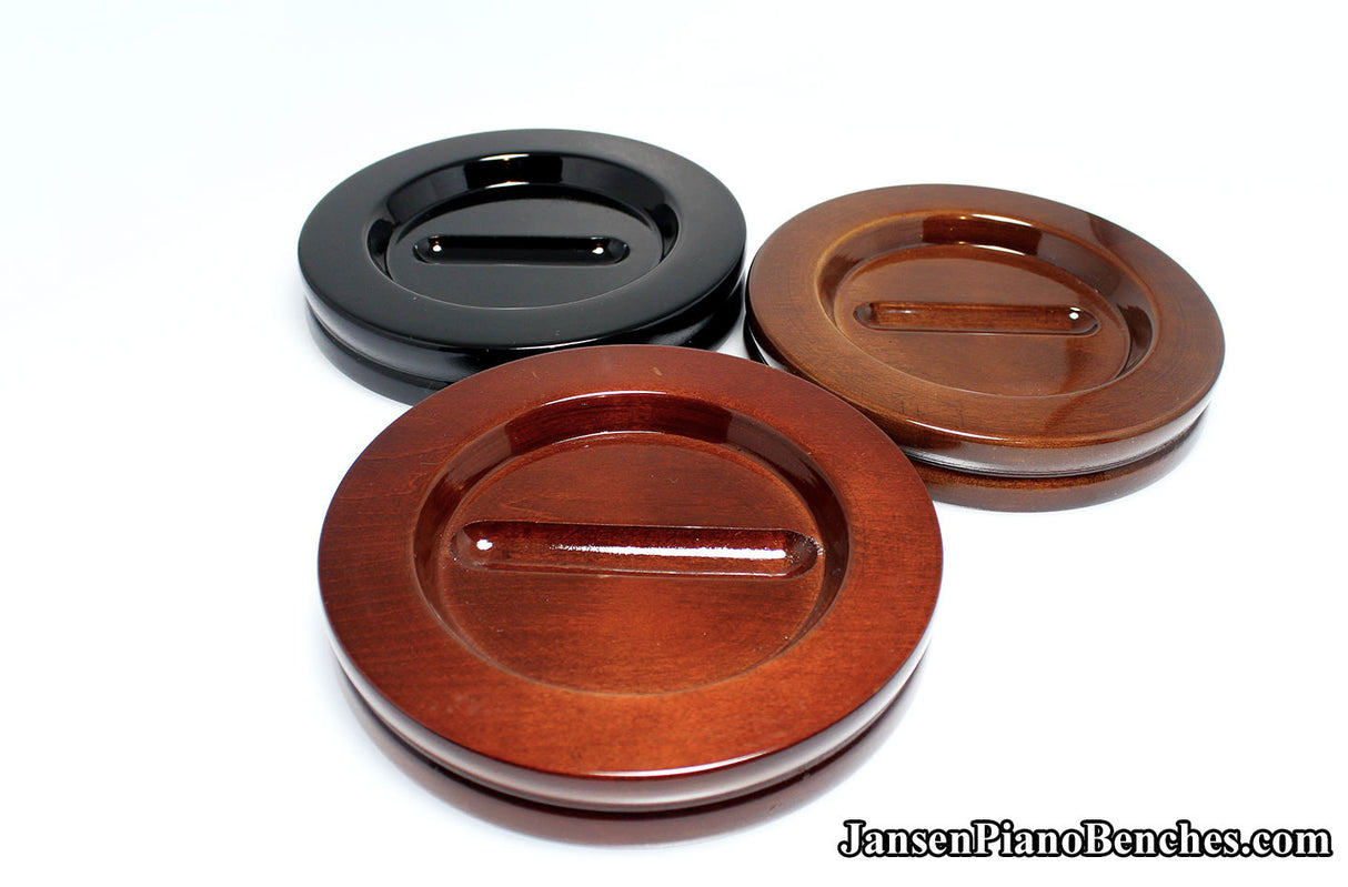 5 1/2" Jansen Satin Grand Piano Caster Cups