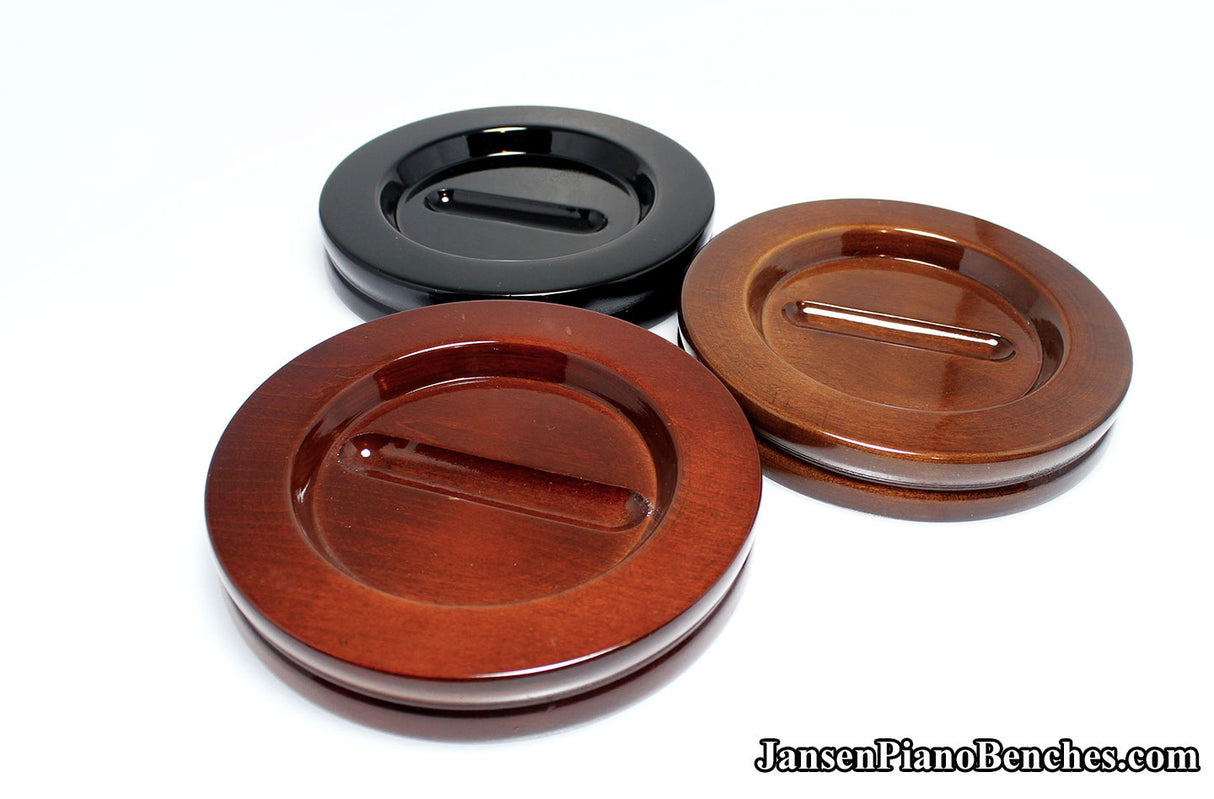 5 1/2" Jansen Satin Grand Piano Caster Cups