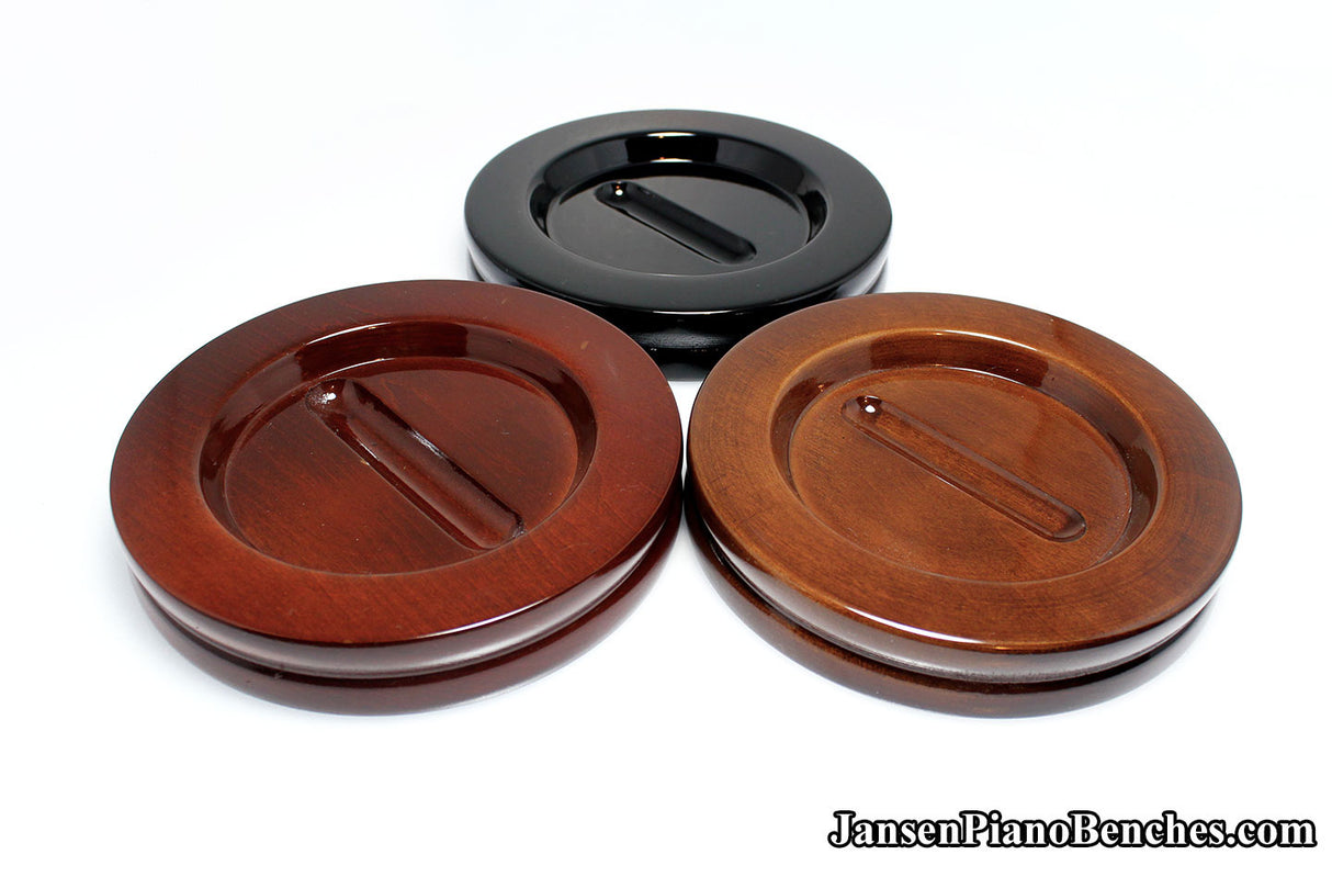 5 1/2" Jansen Satin Grand Piano Caster Cups