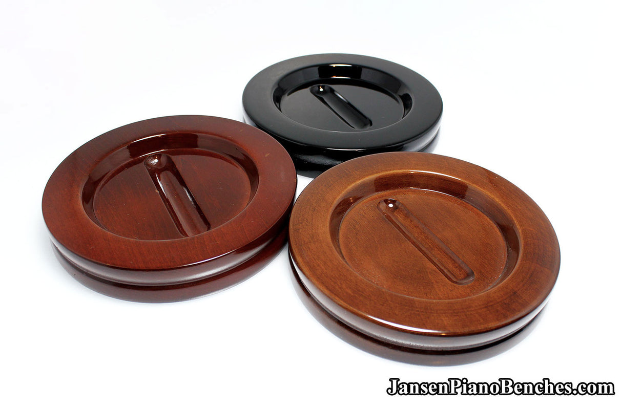 5 1/2" Jansen Satin Grand Piano Caster Cups