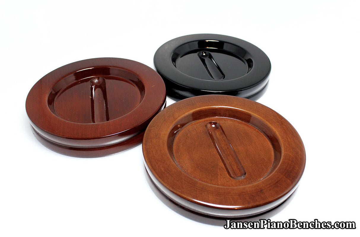 5 1/2" Jansen Satin Grand Piano Caster Cups