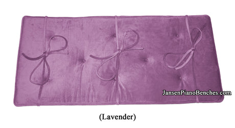 lavender piano bench cushion