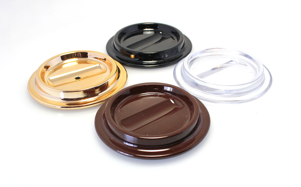 Black Lucite Piano Caster Cups 4-1/2"