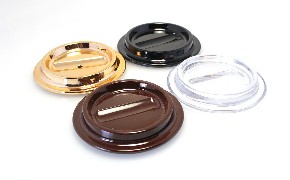 Black Lucite Piano Caster Cups 4-1/2"