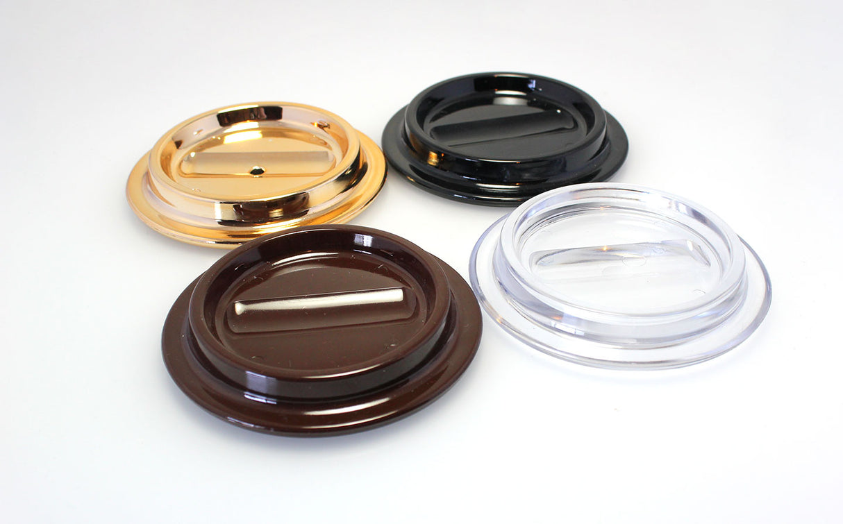 Black Lucite Piano Caster Cups 4-1/2"