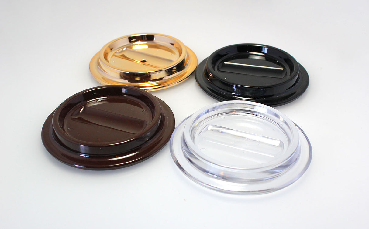 Black Lucite Piano Caster Cups 4-1/2"