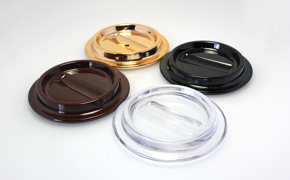 Black Lucite Piano Caster Cups 4-1/2"