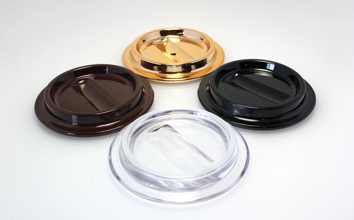 Black Lucite Piano Caster Cups 4-1/2"
