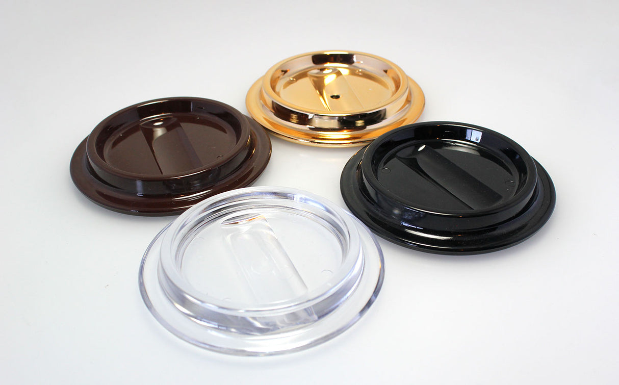 Black Lucite Piano Caster Cups 4-1/2"