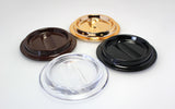Black Lucite Piano Caster Cups 4-1/2"