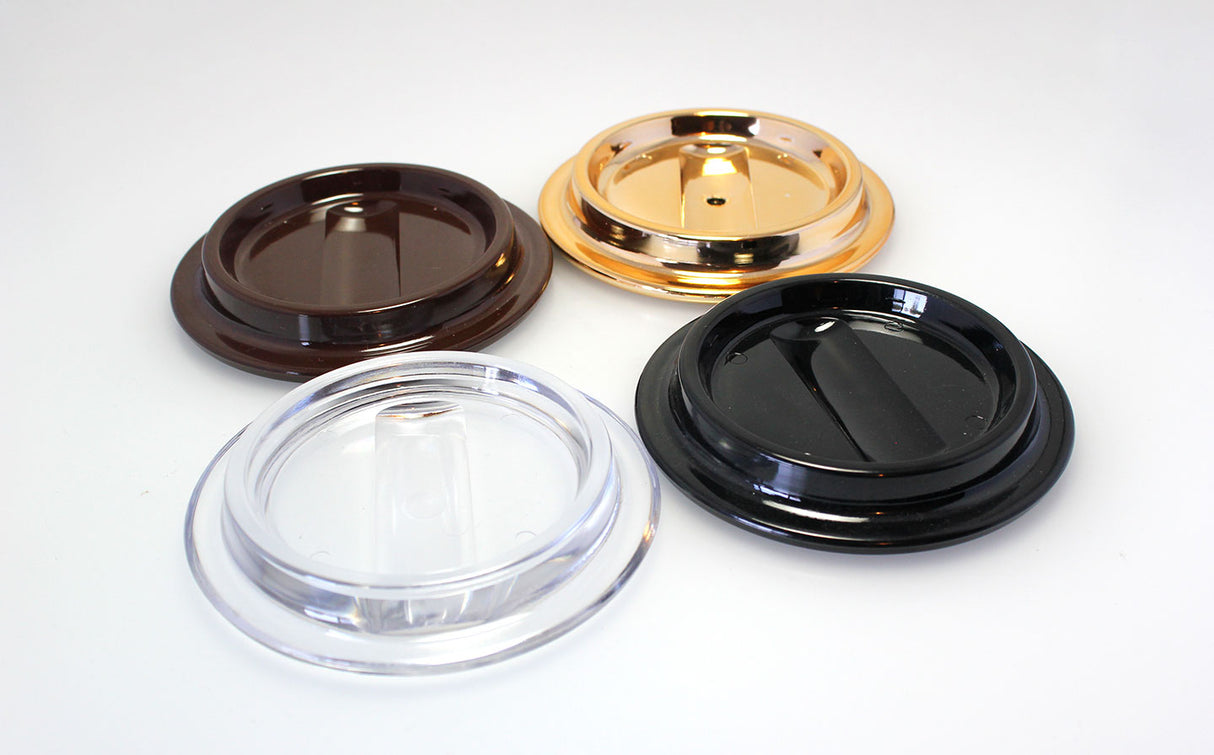 Black Lucite Piano Caster Cups 4-1/2"