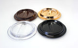 Black Lucite Piano Caster Cups 4-1/2"