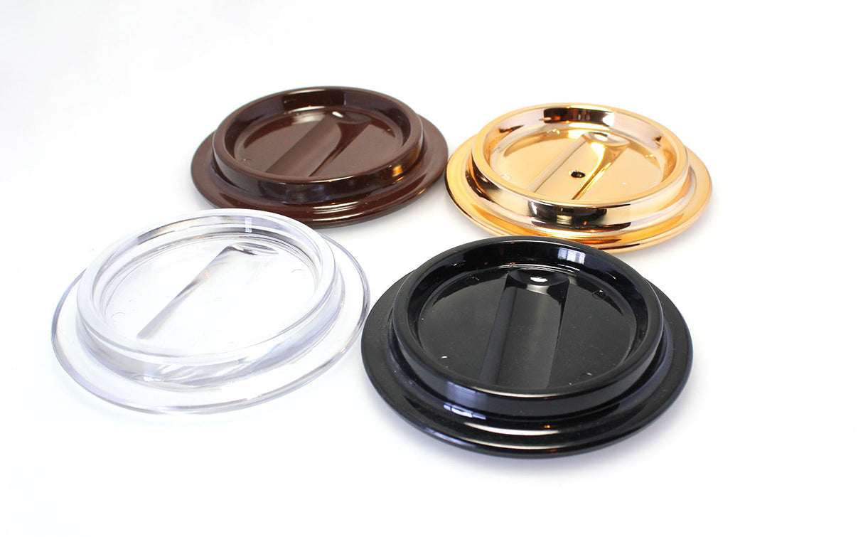 Black Lucite Piano Caster Cups 4-1/2"
