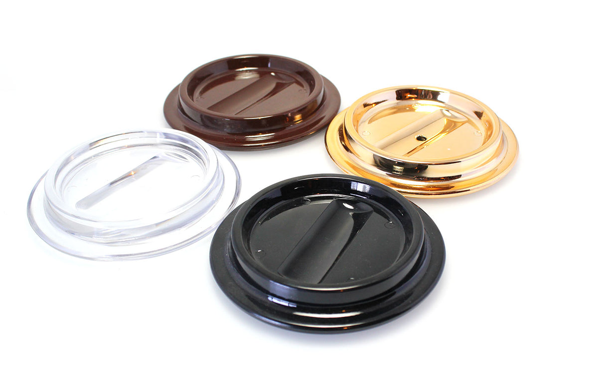 Black Lucite Piano Caster Cups 4-1/2"