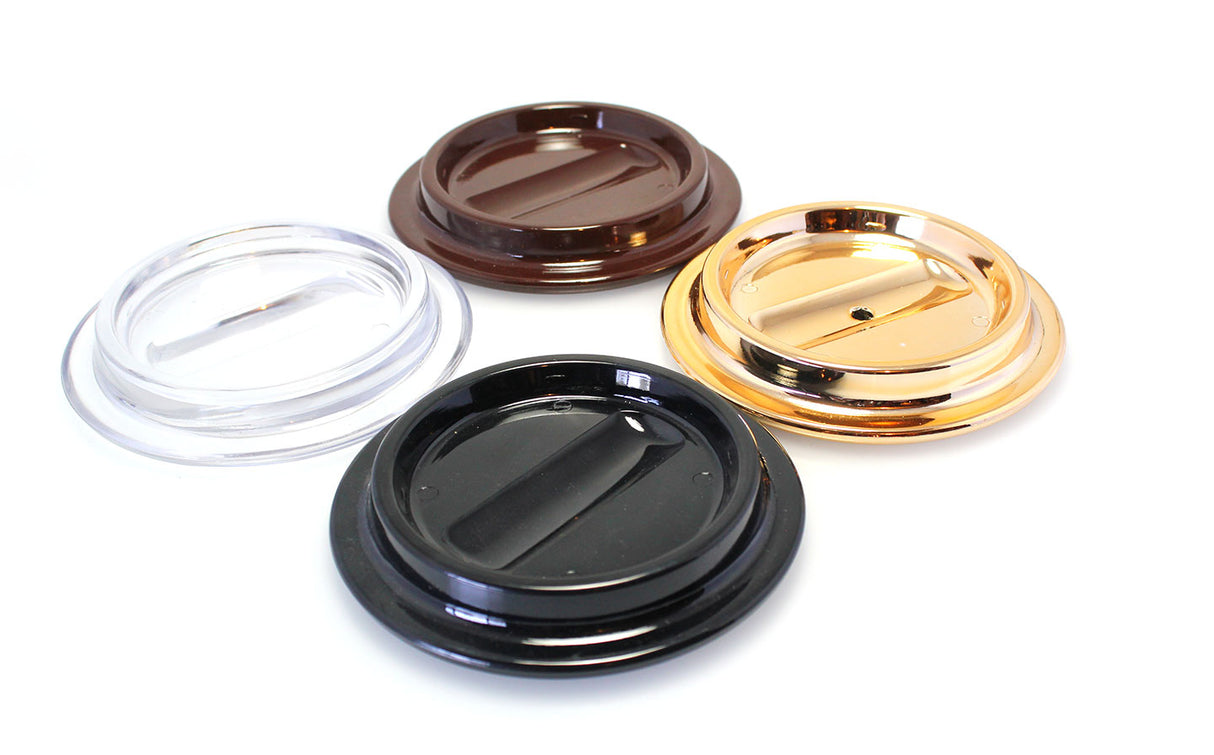 Black Lucite Piano Caster Cups 4-1/2"