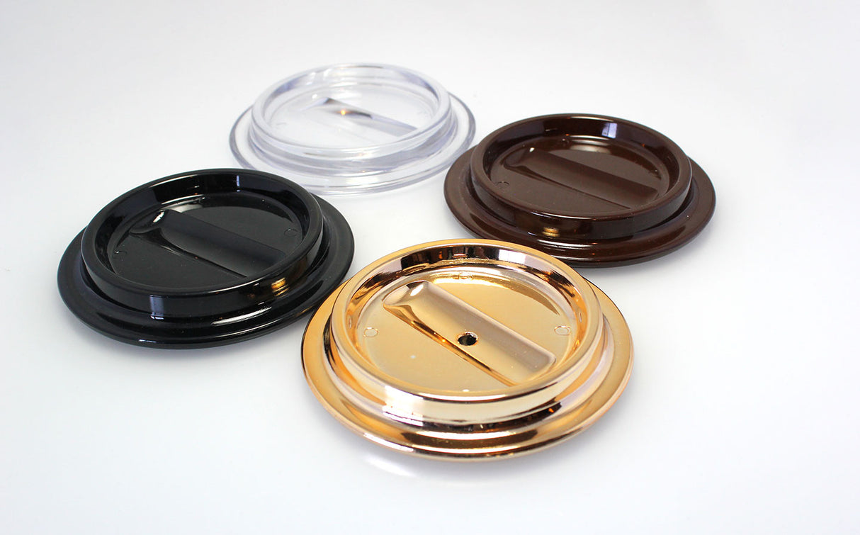 Black Lucite Piano Caster Cups 4-1/2"