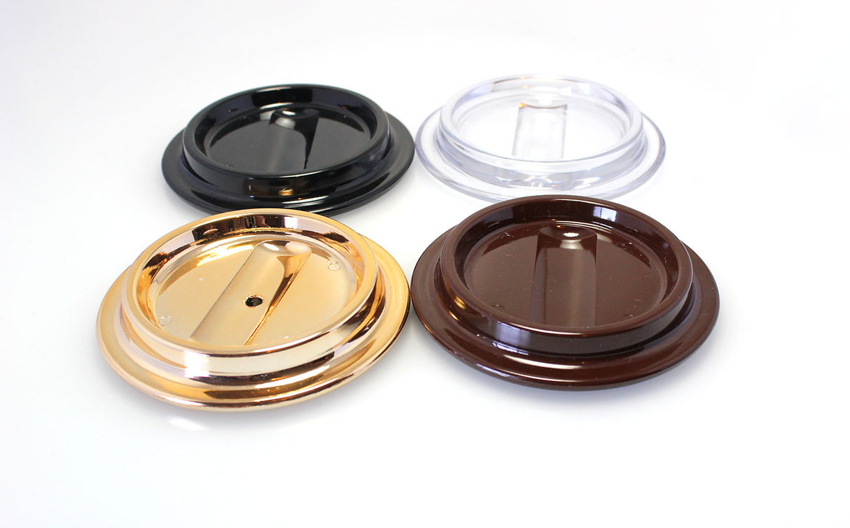 Black Lucite Piano Caster Cups 4-1/2"
