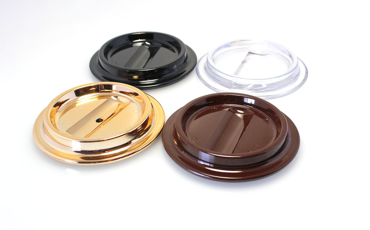 Black Lucite Piano Caster Cups 4-1/2"