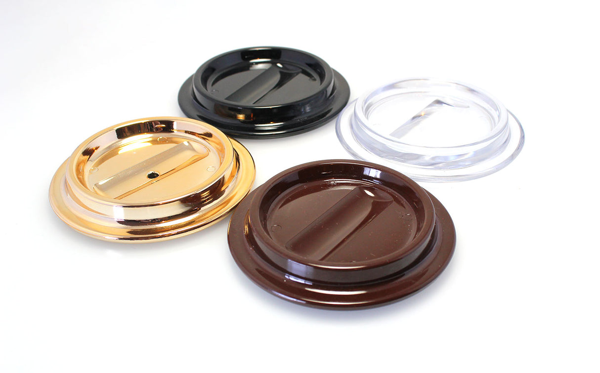 Black Lucite Piano Caster Cups 4-1/2"