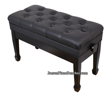 duet adjustable piano bench with storage