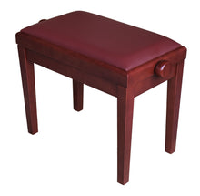 Load image into Gallery viewer, mahogany adjustable piano bench