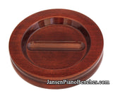 mahogany high polish caster cups for grand piano