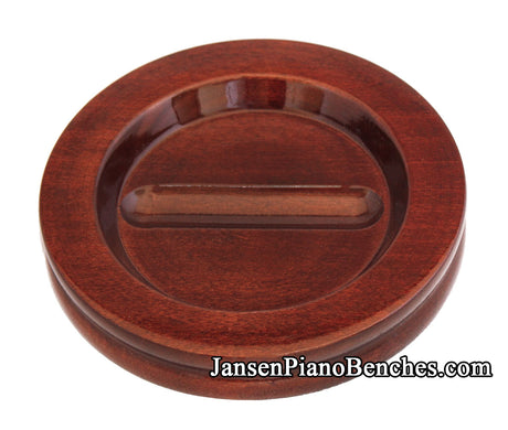 mahogany high polish caster cups for grand piano