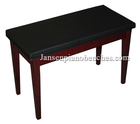 mahogany piano bench padded top