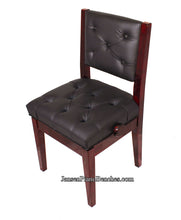 Load image into Gallery viewer, padded piano chair mahogany high gloss finish