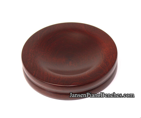 Jansen piano caster cup mahogany satin finish