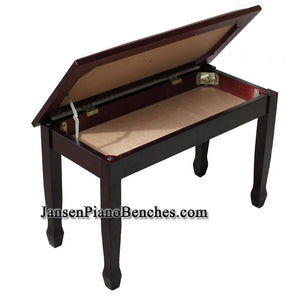 yamaha piano bench mahogany high polish