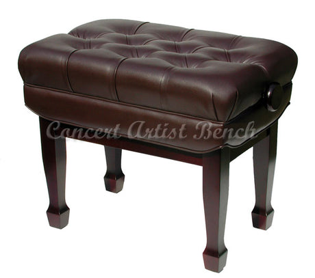 mahogany concert piano bench