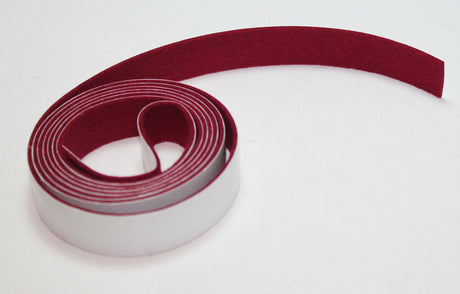 piano nameboard felt maroon