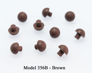 piano rubber button 356b brown