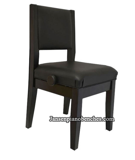 Piano chair padded back adjustable lumbar support