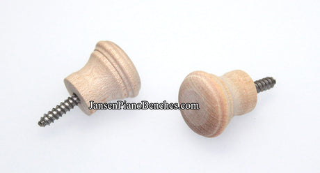 piano desk knob unfinished 362u