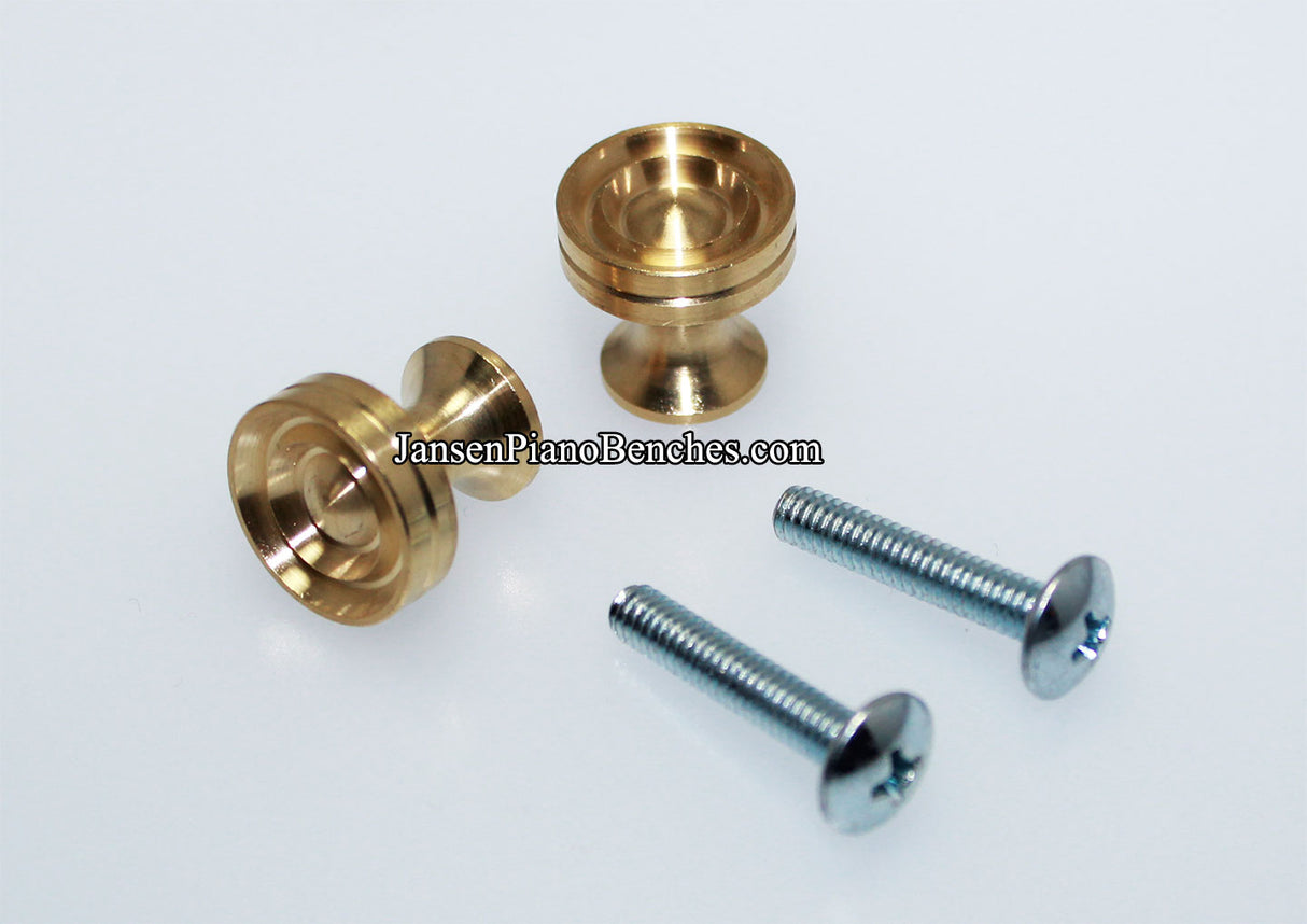 brass piano desk knobs 350D-MS lid knobs