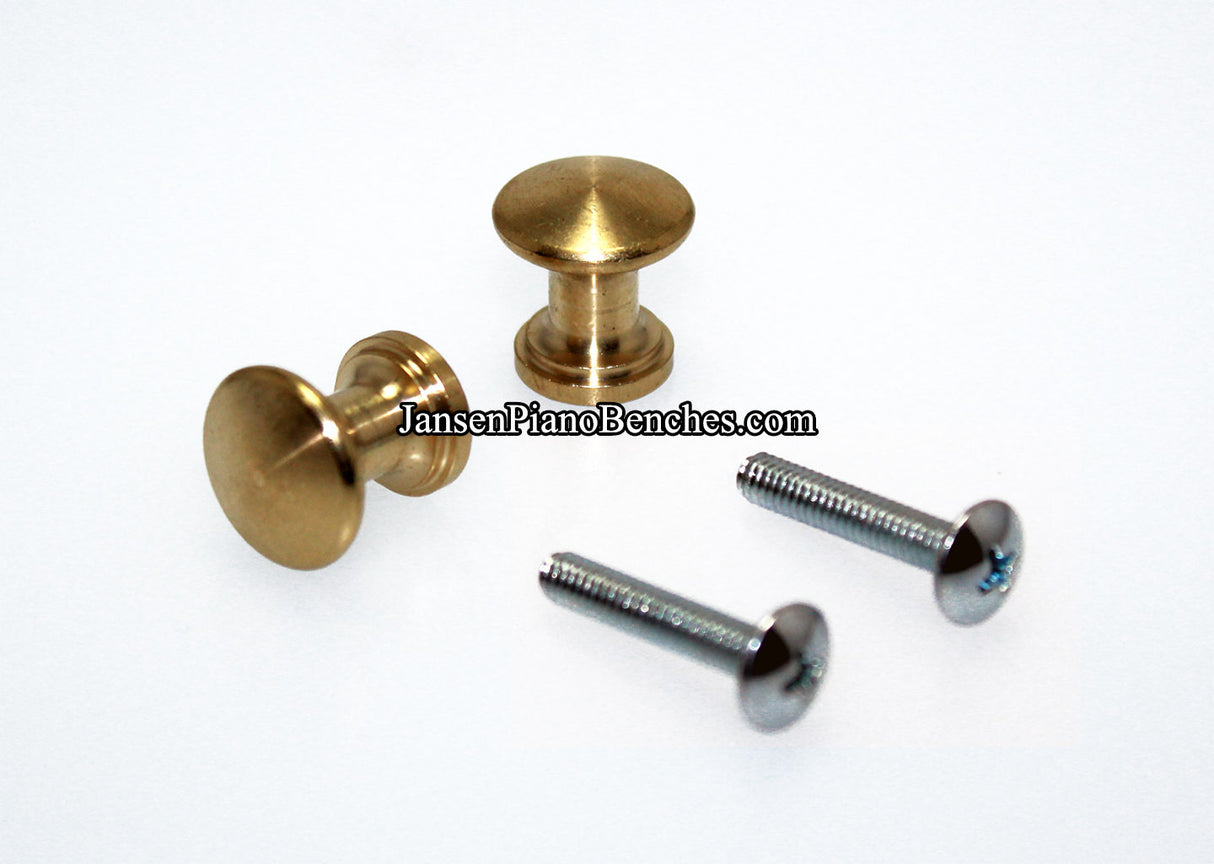 brass piano desk knobs 350A-MS