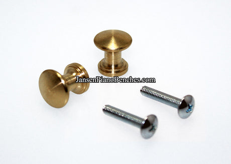 brass piano desk knobs 350A-MS